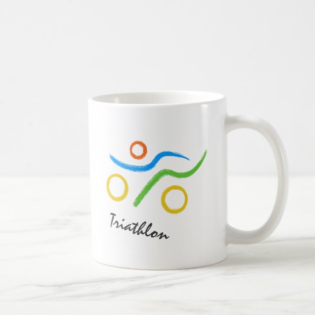 Triathlon logo coffee mug (Right)