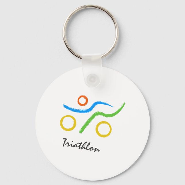 Triathlon logo keychain (Front)