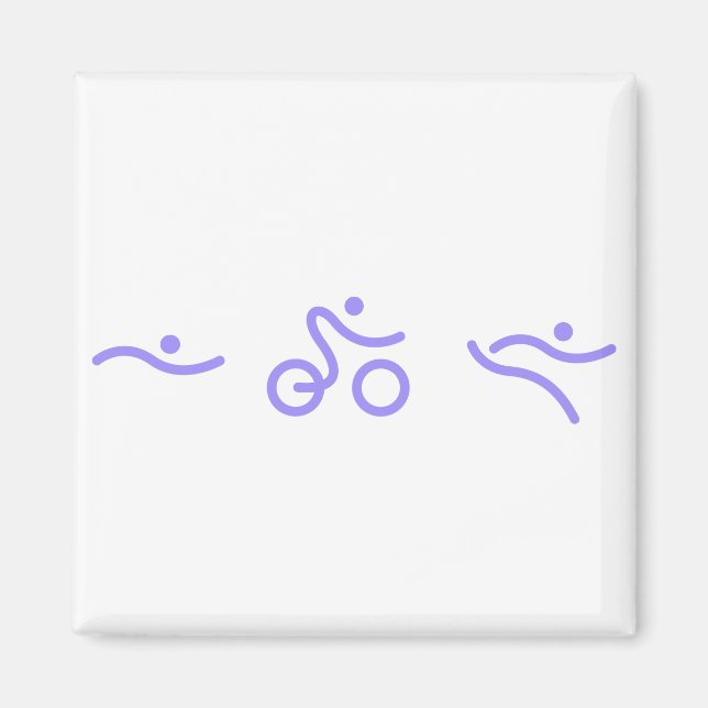 Triathlon logo magnet (Front)