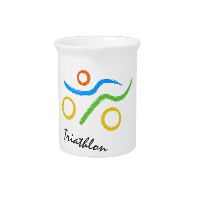 Triathlon logo pitcher (Front)