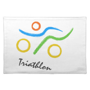 Triathlon logo placemat