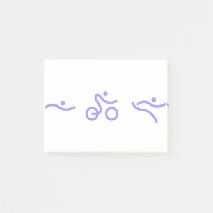 Triathlon logo post-it notes