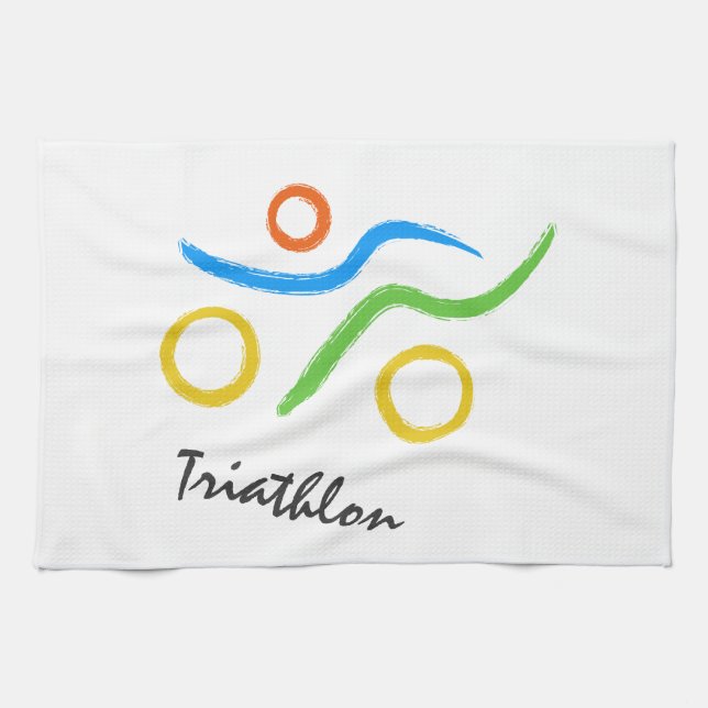 Triathlon logo towel (Horizontal)