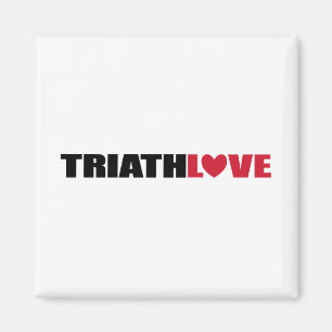 Triathlon Love for swimmers, Cyclers and Runners Magnet