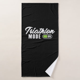 Triathlon Mode On Bath Towel