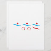 Triathlon modern cool logo (Front/Back)