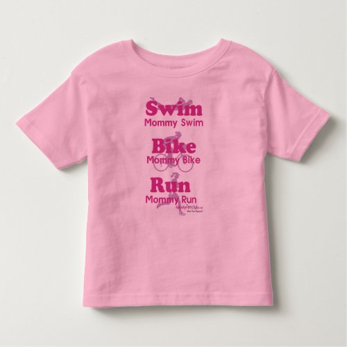 Triathlon Mommy Toddler T_shirt