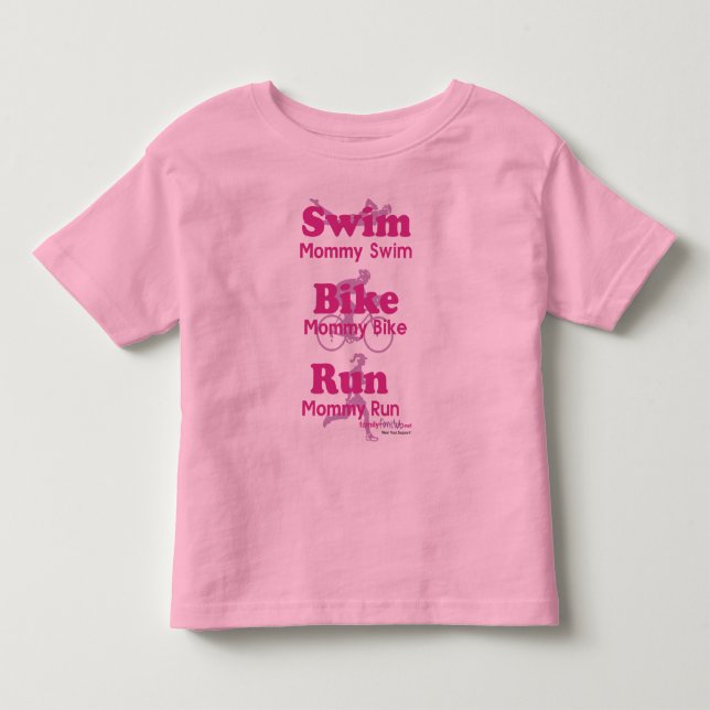 Triathlon Mommy Toddler T-shirt (Front)