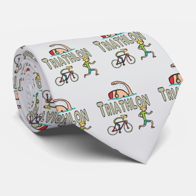 Triathlon Neck Tie (Rolled)