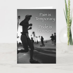 Triathlon - Pain is Temporary Card