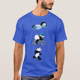Triathlon Panda Pink T-Shirt