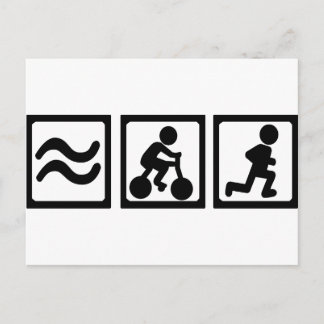 Triathlon Postcard