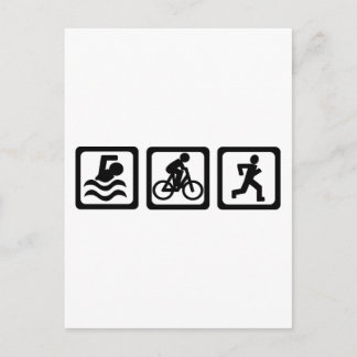 Triathlon Postcard