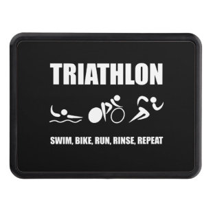 Triathlon Rinse Repeat Tow Hitch Cover