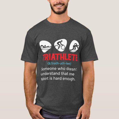 Triathlon Sports Swimmer Cyclist  Runner T  2 T_Shirt