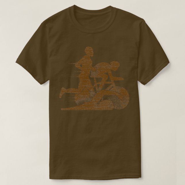 Triathlon Sportsman Grunge T-Shirt (Design Front)