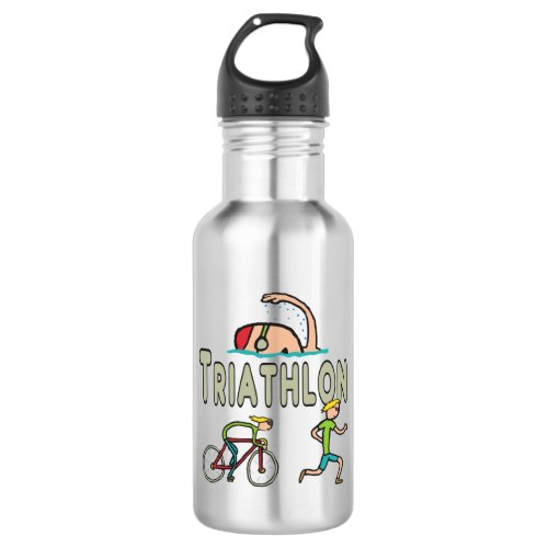 Triathlon Stainless Steel Water Bottle