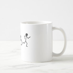 Triathlon Stick Figures Coffee Mug