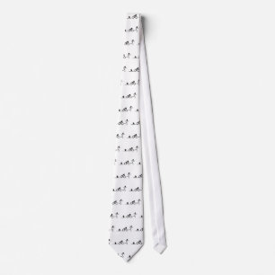 Triathlon Stick Figures Neck Tie