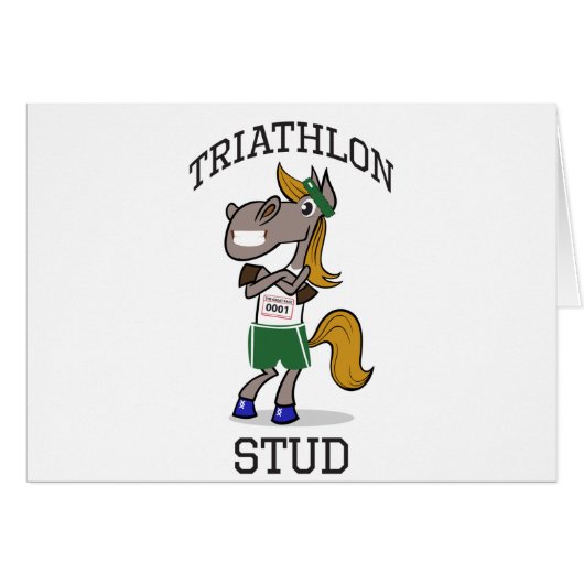Triathlon Stud Cards (Front Horizontal)