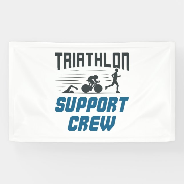 Triathlon Support Crew Banner (Horizontal)