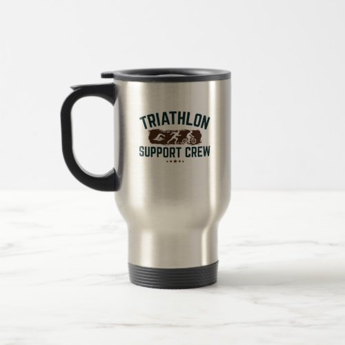 Triathlon Support Crew Family Coach Travel Mug