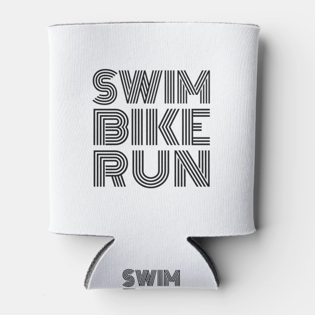 Triathlon swim bike run design can cooler (Front)
