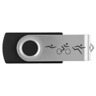 Triathlon swim bike run flash drive