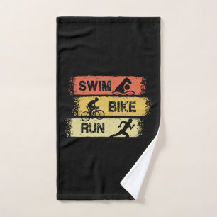 Triathlon - Swim Bike Run Hand Towel