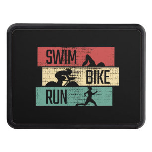 Triathlon - Swim Bike Run Hitch Cover