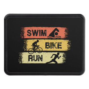 Triathlon - Swim Bike Run Hitch Cover