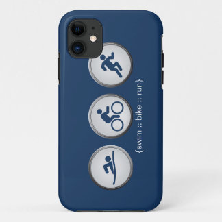 Triathlon Swim-Bike-Run iPhone 5 Case (navy)