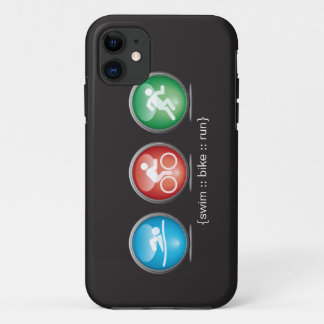 Triathlon Swim-Bike-Run iPhone 5 Case (white)