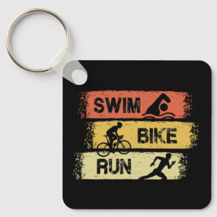 Triathlon - Swim Bike Run Keychain