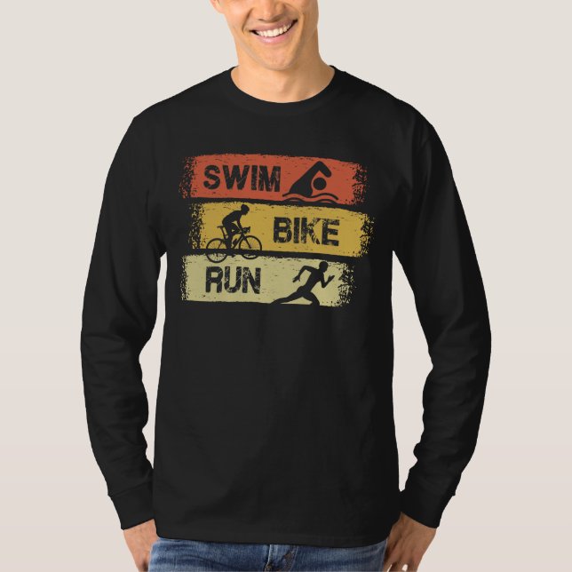 Triathlon - Swim Bike Run T-Shirt (Front)