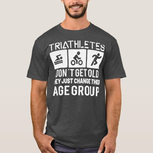 Triathlon Swim Bike Run Triathlete Sport Gift 12 T_Shirt
