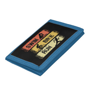 Triathlon - Swim Bike Run Trifold Wallet