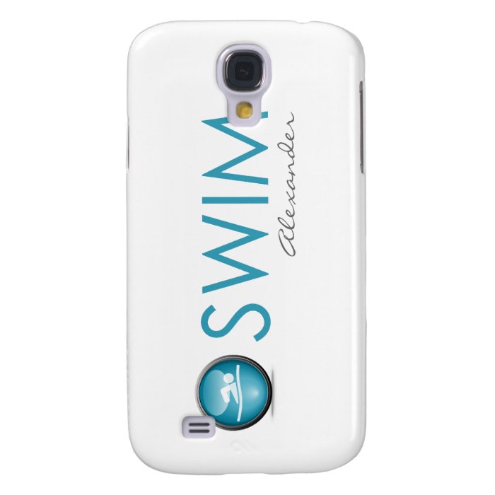 Triathlon "Swim" Personalized iPhone 3G Case Samsung Galaxy S4 Case