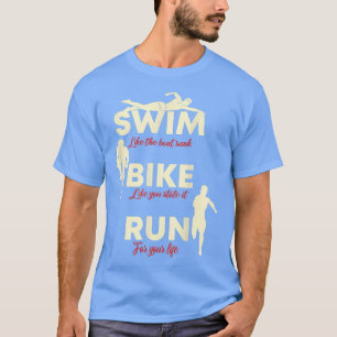 Triathlon Swimming Cycling Running 1369 T-Shirt