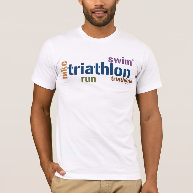 Triathlon Text T-Shirt (Front)