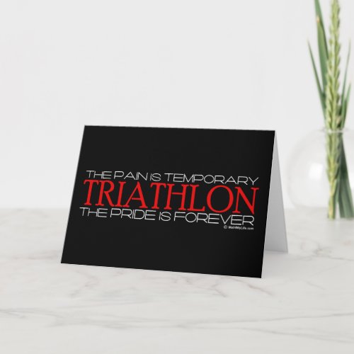 Triathlon  The Pride is Forever Card