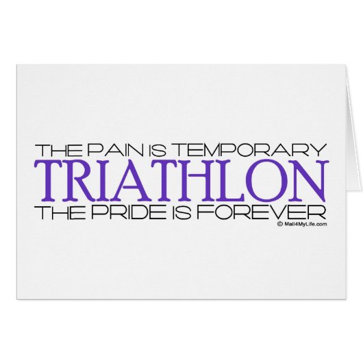 Triathlon – The Pride is Forever Cards (Front Horizontal)