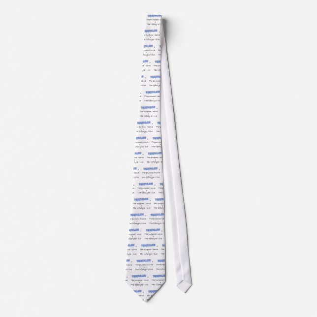 TRIATHLON - The purpose I serve Neck Tie (Front)