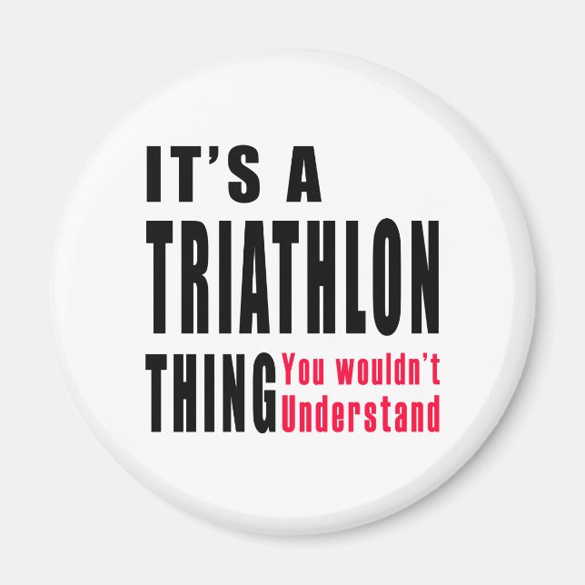 Triathlon Thing Designs Magnet (Front)