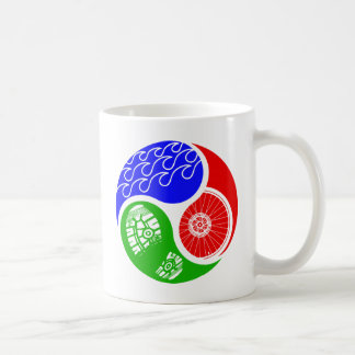 Triathlon TRI Yin Yang Coffee Mug