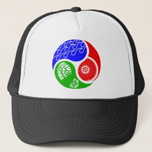 Triathlon TRI Yin Yang Trucker Hat