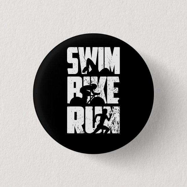 Triathlon Triathlet Button (Front)