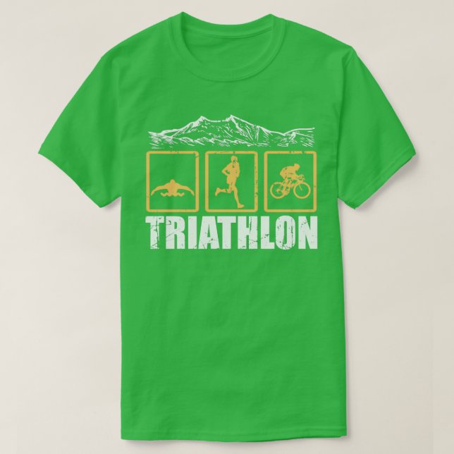 Triathlon Triathlet Gift Idea T-Shirt (Design Front)