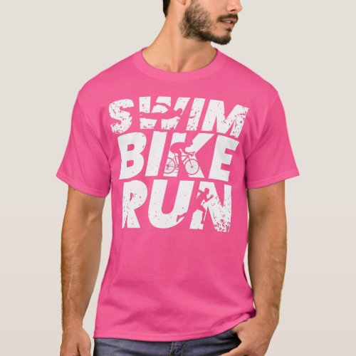 Triathlon triathlete sports gift 7 T_Shirt