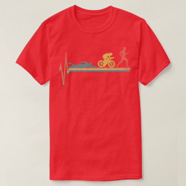 Triathlon Triathlete Vintage T-Shirt (Design Front)